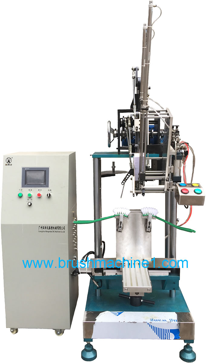 三轴扁线式弧面马桶刷植毛机WXD-3A003
