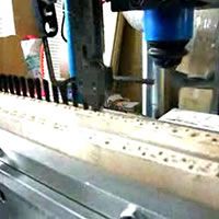 2-Axis 2-Head Wood Strip Brush Machine