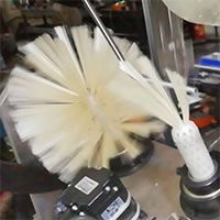 4-axis ceiling cleaning brush filling machine